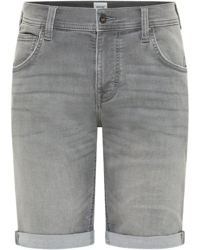Mustang Slim-fit-Jeans Style Chicago Shorts Z - Grau
