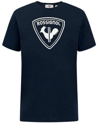Rossignol T-Shirt Logo Rossi Tee mit markentypischer Hahn-Grafik - Blau