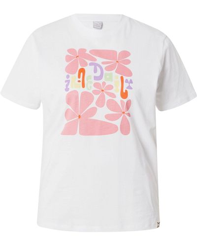 Iriedaily T-Shirt De La Fleur (1-tlg) Plain/ohne Details - Weiß