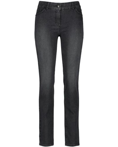 Gerry Weber 5-Pocket-Jeans Romy Straight Fit (92307-67940) Organic Cotton von - Grau