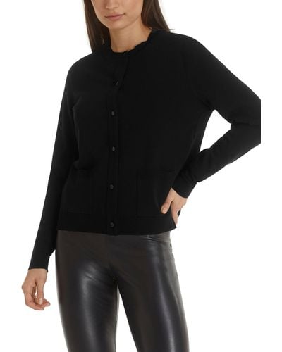 Marc Cain "Collection Essential" Premium mode Cardigan "Rethink Together - Schwarz