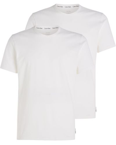 Calvin Klein T-Shirt »Modern Cotton Stretch« (2er-Pack) mit Rundhalsausschnitt - Weiß