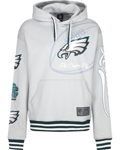 Re:Covered Kapuzenpullover Re:covered Oversize PATCHES NFL Teams - Grau