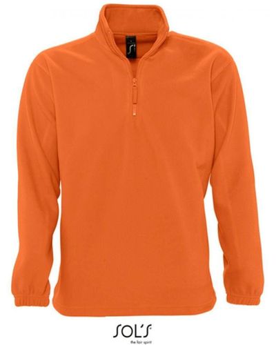 Sol's Fleecepullover Half-Zip Fleece Ness - Orange