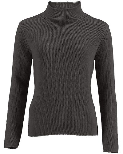 Fynch-Hatton Sweatshirt Basic Stand Up Collar - Schwarz