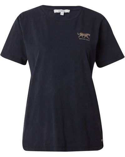 Garcia T-Shirt (1-tlg) Plain/ohne Details - Blau