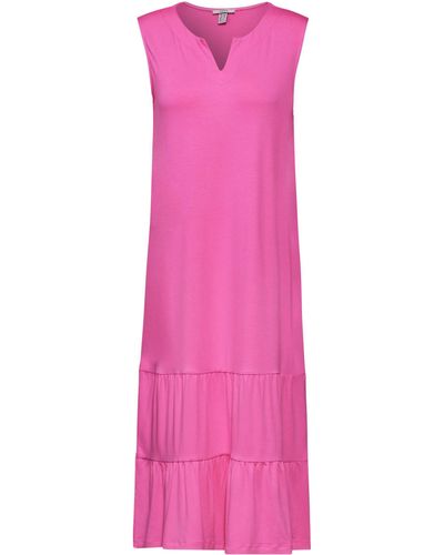 Cecil A-Linien-Kleid Solid Jersey Dress - Pink