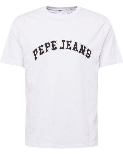 Pepe Jeans T-Shirt CLEMENT (1-tlg) - Weiß