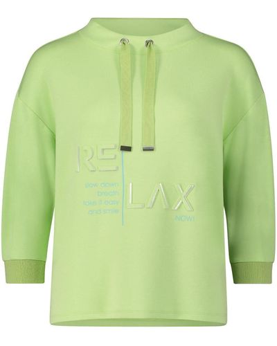 Betty Barclay Sweatshirt Sweat Kurz 3/4 Arm, Jade Lime - Grün