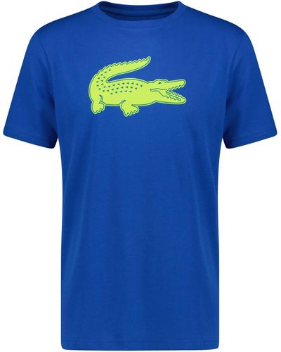 Lacoste Tennisshirt BIG CROCODILE PRINT - Blau