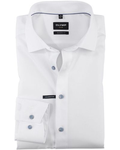 Olymp Businesshemd 124254-Hemden - Weiß