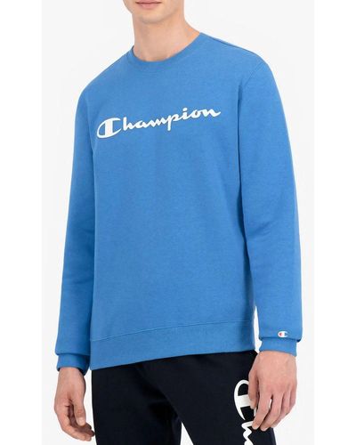 Champion Kurzarmpullover Crewneck Sweatshirt 214744 - Blau