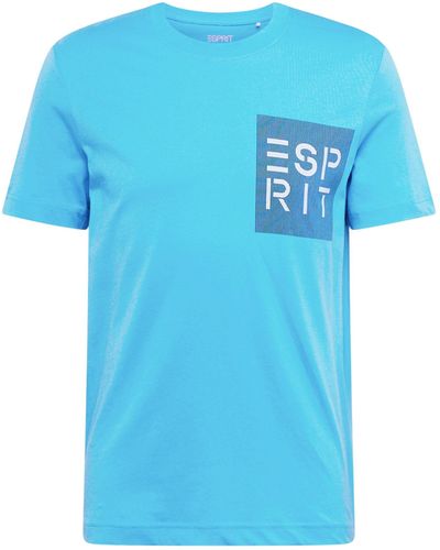 Esprit T-Shirt (1-tlg) - Blau