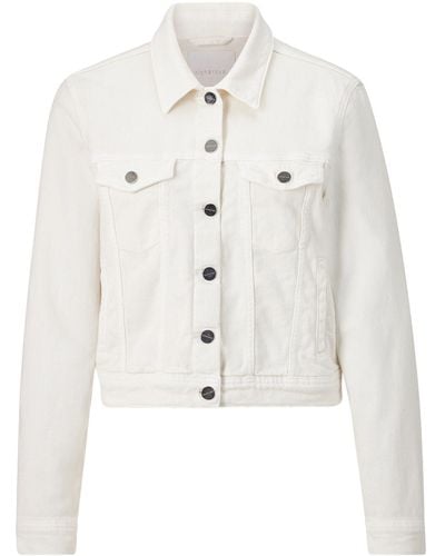 Rich & Royal Langmantel white denim jacket o - Weiß