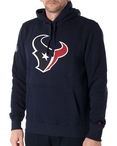 KTZ Hoodie Houston Texans (1-tlg) Kängurutasche - Blau