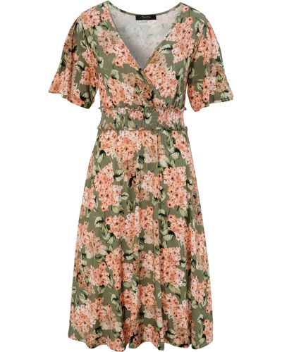 Aniston CASUAL Sommerkleid mit romantischem Blumendruck - Natur
