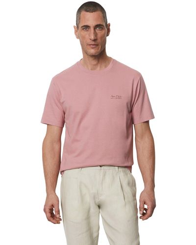 Marc O' Polo Shirt Mit großem Rückenprint, leichte Single-Jersey-Qualität - Rot
