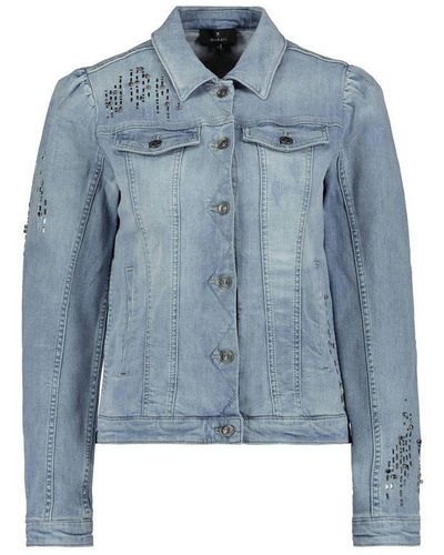 Monari Jeansjacke blau regular (1-St)