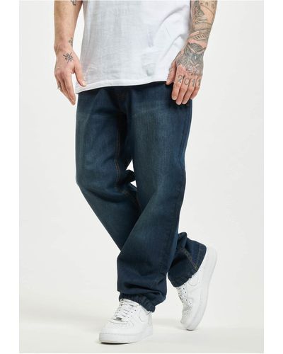 Rocawear Bequeme WED Loose Fit Jeans (1-tlg) - Blau