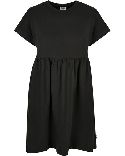 Urban Classics Shirtkleid Ladies Organic Empire Valance Tee Dress - Schwarz