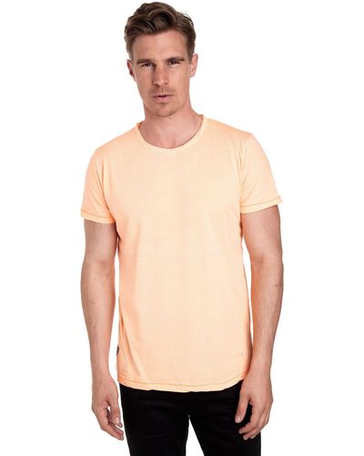 Rusty Neal T-Shirt in angesagter Vintage-Optik - Orange