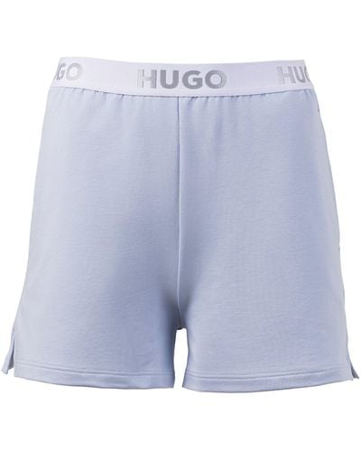 HUGO Pyjamahose SPORTY LOGO_SHORTS mit elastischem Bund - Blau