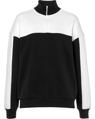 French Connection Troyer Sweatshirt mit hohem Kragen, Loungewear - Schwarz
