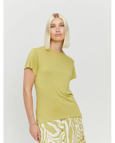 Mazine Shirt Leona T unterziehshirt unterhemd kurzarm - Gelb