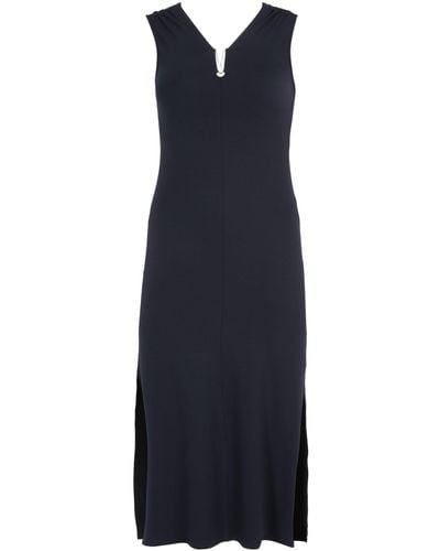 Doris Streich Jerseykleid Kleid Schmuckdetail mit modernem Design - Blau