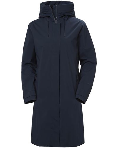 Helly Hansen W Victoria Spring Coat Anorak - Blau