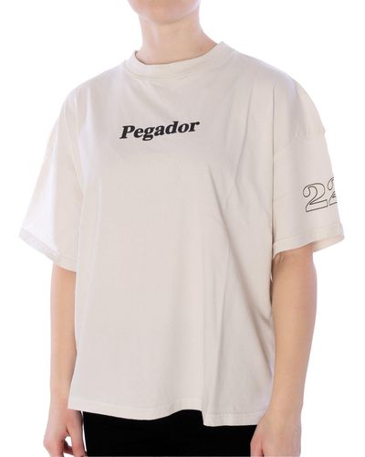 PEGADOR Habo Heavy Oversized T-Shirt (1-tlg) - Natur