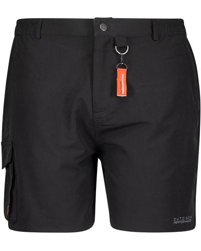 Adamo Outdoorhose (1-tlg) Shorts in Übergrößen bis 12XL - Schwarz