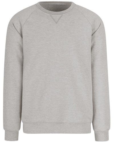 Trigema Sweatshirt mit angerauter Innenseite - Grau