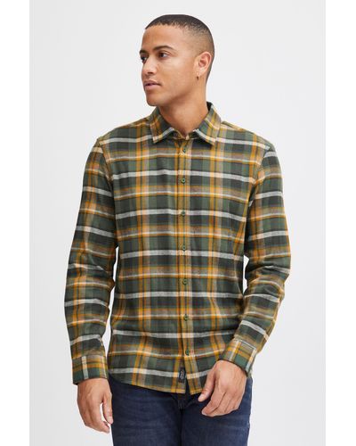 Blend Langarmhemd Shirt - Grün