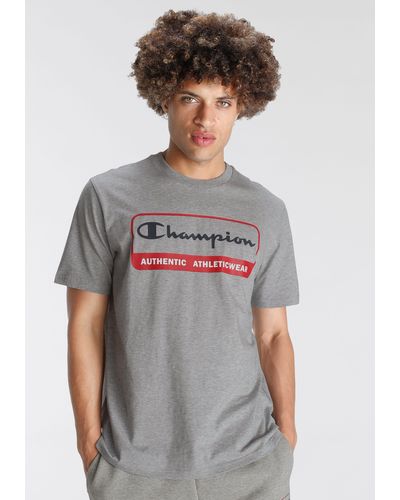 Champion Graphic Shop Crewneck T-Shirt - Grau