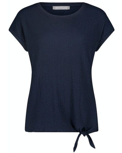 BETTY&CO Kurzarmshirt Shirt Kurz 1/2 Arm - Blau