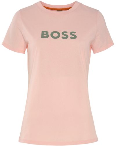BOSS by HUGO BOSS T-Shirt C_Evi (1-tlg) in Pink | Lyst DE