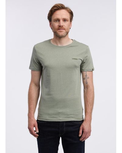 Ragwear - Basic T- - Kurzarm Shirt mit Logo - Nedie - Grau