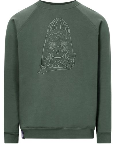 Derbe Walross Sweatshirt Pullover - Grün