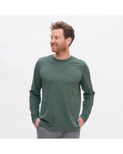 Living Crafts Langarmshirt NOAH Brandheißes Langarm-Shirt aus purer Bio-Baumwolle - Grün