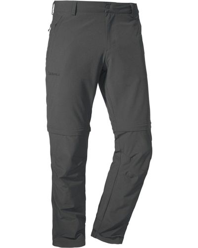 Schoeffel Outdoorhose Pants Folkstone Zip Off ASPHALT - Grau
