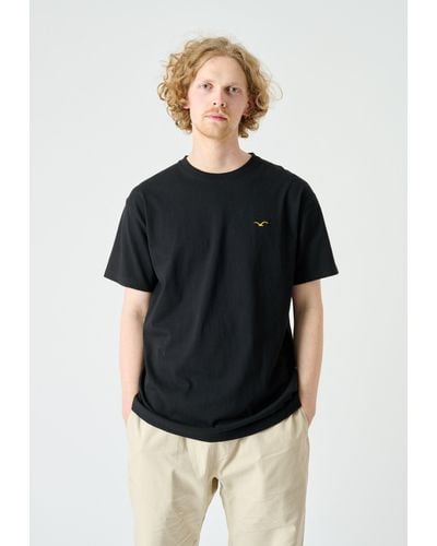 CLEPTOMANICX T-Shirt Ligull Boxy 2 in schlichtem Design - Schwarz