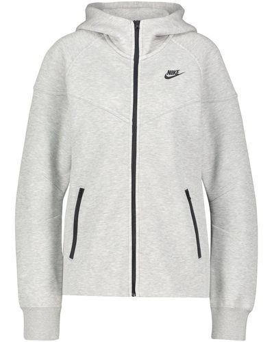Nike Sweatjacke mit Kapuze NSW TECH FLEECE - Grau
