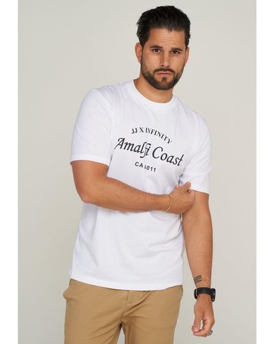 Jack & Jones T-Shirt JJHILL TEE SS CREW NECK - Weiß