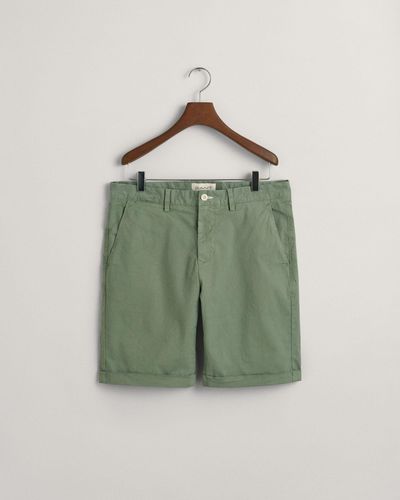 GANT Bermudas Sunfaded Regular Fit Shorts - Grün