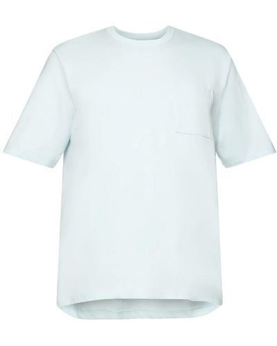 Edc By Esprit Jersey T-Shirt, 100% Baumwolle (1-tlg) - Blau