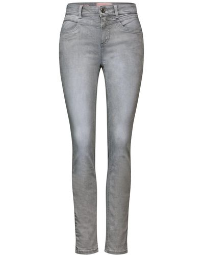 Street One Regular-fit-Jeans Style QR York.hw.grey - Grau