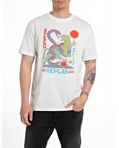 Replay T-Shirt - Weiß