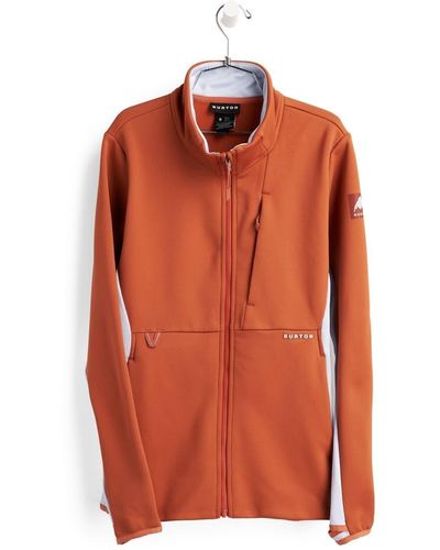 Burton W Multipath Full Zip Fleece Anorak - Orange