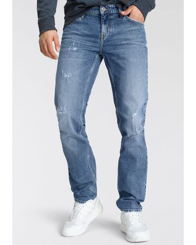 Alife & Kickin Straight-Jeans ColinAK Ökologische, wassersparende Produktion durch Ozon Wash - Blau